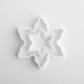 Snowflake cookie cutter mold with double-layered nested design for DIY baking - E0398-Snowflake