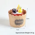 Realistic raspberry cupcake model with cream topping and Bakery paper cup decor - Blackberry