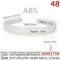 Off-white toothless ABS plastic headband base for DIY crafts with 1.8cm width specs - 1.8CM Non-toothed Greyish White Plain