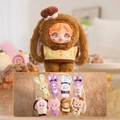 Cute AMY series bunny plush doll in yellow chef outfit with 8 variant styles display - Spring Little Chef Series (1062) / Random One