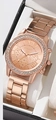 Women's rose gold quartz watch with rhinestones and roman numerals in a black gift box - Rose Gold 2 Single Watch