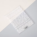 Autocollant d'ongles 5D dentelle blanche TS-071 avec texture de maille fine - Gaze de Dentelle Légère (TS-071)