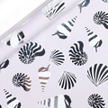 Carta regalo lavanda premium con motivi metallici di conchiglie a tema marino - Conchiglia Intervallata (Rotolo) / 43*300CM