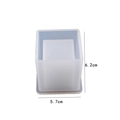 Quadratische Silikonform für DIY Harz-Blumentöpfe, Größe 6,2 cm mal 5,7 cm - Kleiner Quadratischer Stifthalter