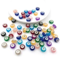 Mix of 20 styles colorful large hole glass and resin beads for DIY charm bracelets - Mixed 10 Cat Eye Beads