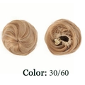 Haarteil Dutt mit Kordelzug in Goldbraun Mischung Farbe 30/60 für Damen Frisuren - 30/60 (Braun & Blond Mischung)