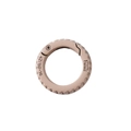 Beige alloy round spring gate ring for DIY keychains and bag accessories - Milk Tea