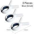 3 pack of blue small windproof laundry clips for drying quilts and clothes - Small Blue 3 Pack