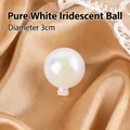 3cm diameter white iridescent decorative pearl ball for Valentine's cake topper ornaments - 3cm Milky White Ball 1Pc
