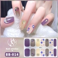 Detalle de pegatinas 5D de gel BB-014 con diseños de diamantes, flores y copos de nieve - Mezcla de Flores y Copos de Nieve / Estilo BB014