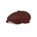 Cappello newsboy vintage classico in marrone scuro per uomo e donna - 56-60cm / Marrone Scuro