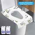 Disposable toilet seat covers with panda pattern, thick non-woven 7-piece pack for travel - Padded Toilet Seat Covers Printed (7PCS)