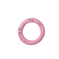 Pink round alloy spring ring fastener for DIY keychains and bags hardware accessories - Peach