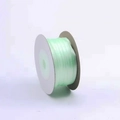 3mm light green organza ribbon roll with subtle sheen on white spool for DIY gift wrapping - 3mm/50 Yards / Fruit Green