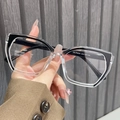 Detail view of TR90 glasses frame showing model number TR-P5234 on the temple arm - Transparent Frame Black Legs
