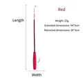 Red telescopic cat wand with pink sponge handle, extends from 38cm to 94cm, 23g weight - Red 3-Section Telescopic Cat Wand / [product Attributes] Visually This Appears To Be A [telescopic Pet Toy Or Fishing Rod] Featuring A [red] Metal Shaft And A [pink] Sponge Handle. The Image Indicates A [weight Of 23g] [extended Dimensions Of 94*3cm] And [retracted Dimensions Of 38*3cm]. [visual Presentation] The Image Uses A Typical [white Background Parameter Chart] Layout With A Simple Composition A Clearly Centered Subject And [high] Image Quality Showing Good Detail. Aesthetic Appeal Is [low] With An Overall Score Of [5.8]. The Main Issue Is The Overly Rigid Presentation Style And Lack Of Emotional Guidance Regarding Usage Scenarios. [text Content] Contains Key Parameters In Chinese (to_translate). It Is Recommended To Translate These Into Their Corresponding English (e.g. Extended/retracted Size). [logistics Labels] None. [infringement Risk] No Brand Logo Or Copyrighted Ip Image; Low Probability Of Infringement. [product Parameters] Color: Red; Weight: 23g; Length Range: 38cm-94cm; Width: 3cm.