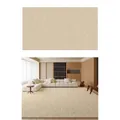 Waterproof beige minimalist area rug in modern high-density loop pile for living rooms - Looped Cotton Fabric - Morning Bell / 100cm X 200cm [upgraded Five-proof Fabric]