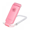 Pink portable mini book light with foldable transparent base for reading eye protection - 10.5cm*4.6cm*1.3cm / Pink