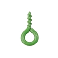 Green painted screw eye pin jewelry findings for DIY charms and keychain accessories - Dark Green