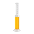 Gel detergente per WC al limone giallo con applicatore a pressione in plastica bianca - Arancia