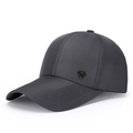 Berretto da baseball sportivo grigio scuro con stemma SPIRIT in metallo e visiera curva - Regolabile / Grigio