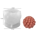 Bubble ball silicone mold for DIY candles with 8.7x7.3cm dimension and sample - Polka Dot Ball Silicone Mold