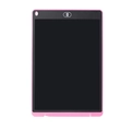 Pink electronic LCD writing tablet for kids with drawing stylus and clear button - 12 Inch / Light Pink