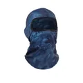 Tactical balaclava mask in dark blue snakeskin camouflage for outdoor cycling sports - Black Camo