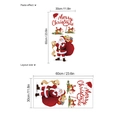 Pegatina de Navidad que muestra el tamaño de 60x30cm y el efecto final de 30x60cm - 30*60cm (Sin Bolsa)
