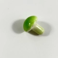 Miniature green ceramic mushroom figurine for decorative photo props and displays - Mini Green Mushroom