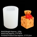 Gift bag shaped silicone mold for resin craft with detailed size and weight specifications - Style 2 (Gift Bag 15-744) / Clear
