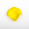 Single yellow artificial silk rose petal with realistic texture for wedding decoration - Yellow