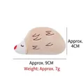 Hedgehog plush cat toy with catnip, 9cm small interactive stuffed animal for pets - Hedgehog