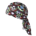 Elastic bandana pirate hat with colorful camouflage skull print for cycling and sports - Skull Pattern No.6