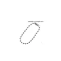 Set of 10 silver ball chains for DIY crafts, 10cm length with 0.2cm diameter beads - Silver Ball Chain