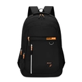 Zaino grande da viaggio business nero e arancione con scritta SPORT sportiva - Arancione