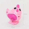 Giocattolo a molla pulcino rosa per bambini, altezza 8,5 cm e larghezza 6,5 cm - Pollo