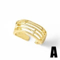 Elegant 18k gold plated double-layer open ring with pearls and star details - Multi-layer Star (A)