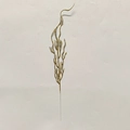 Dettaglio di un ramo dorato glitterato da 45 cm per decorazione dell'albero di Natale - Oro