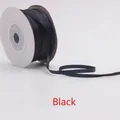 3mm black double-sided satin ribbon roll for DIY crafts and gift wrapping decoration - 3mm/50 Yards / Black