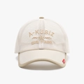 Mesh trucker hat in beige and light khaki with high-density letter embroidery - Adjustable / Beige