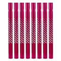 Dettaglio di 8 tubi per scacciapensieri in alluminio rosso rosa con motivo a pois a spirale - Rosso Rosa