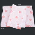 Greaseproof sandwich wrapping paper with red newspaper print in 38x28cm size - Red Newspaper Type 3 (50 Sheets)