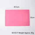 Pink rectangular silicone resin craft mat for desktop protection, size 40.3x30cm - 40.3cmx30cm / Pink
