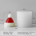 Christmas hat silicone mold for DIY candles with size and weight specifications - Christmas Hat H-1032