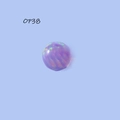 Piercing industriale con pietra d'opale viola rotonda OP38 in acciaio inossidabile - OP38 Sfera di Opale Viola