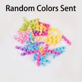 Bunte Spiralen aus Polymer-Ton für DIY Kuchen und Slime Zubehör im Set - 3cm Dicke Nudeln (Zufällige Farbmischung)