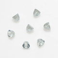 Pack of 8 light blue-grey tapered faceted glass bell pendants for DIY jewelry making - Light Blue Grey