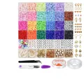 DIY Schmuckset mit bunten Tonperlen und goldenen Anhängern in einer praktischen Box - Große Box 1