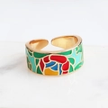 Adjustable Open Colorful Flower Multi